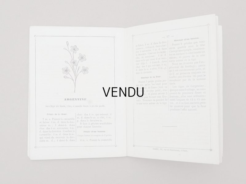 画像7: 1864〜1882年頃 アンティーク 花モチーフ クロシェ編み ALBUM POUR OUVRAGES DE FLEURS AU CROCHET N 45 - MAISON SAJOU -