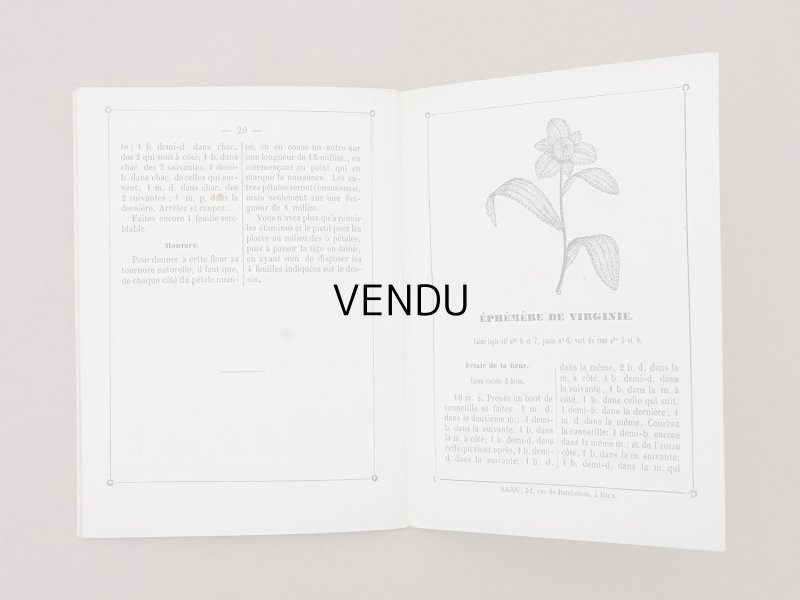 画像9: 1882年 アンティーク 花モチーフ クロシェ編み ALBUM POUR OUVRAGES DE FLEURS AU CROCHET N 44 - MAISON SAJOU -