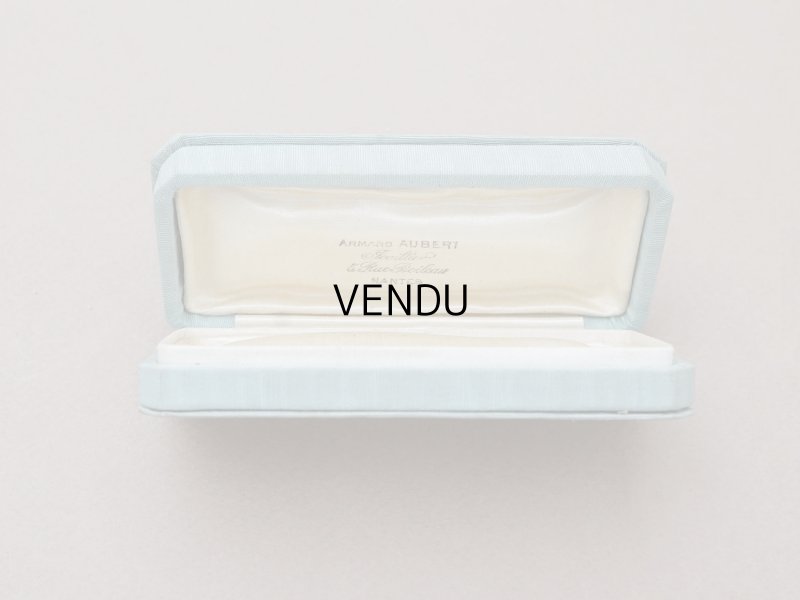 画像5: アンティーク  シルク製 ジュエリーボックス  グレイッシュブルー