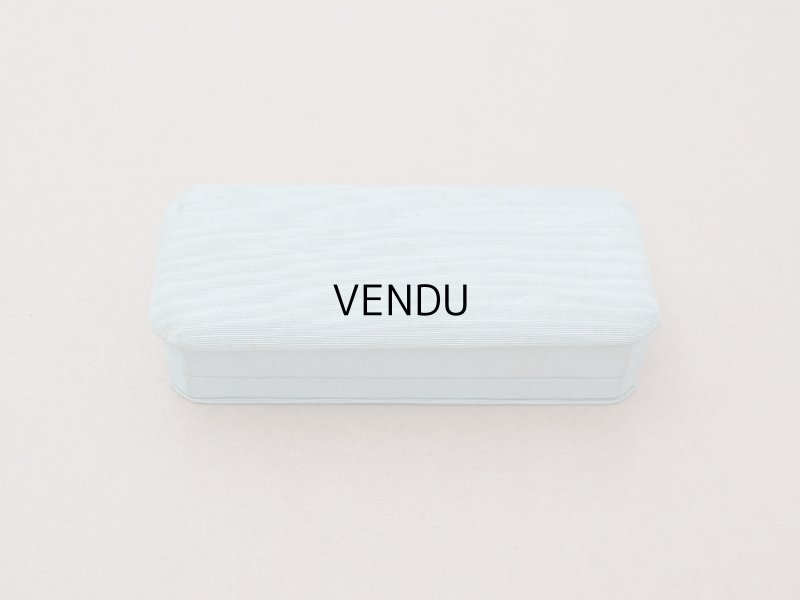 画像3: アンティーク  シルク製 ジュエリーボックス  グレイッシュブルー