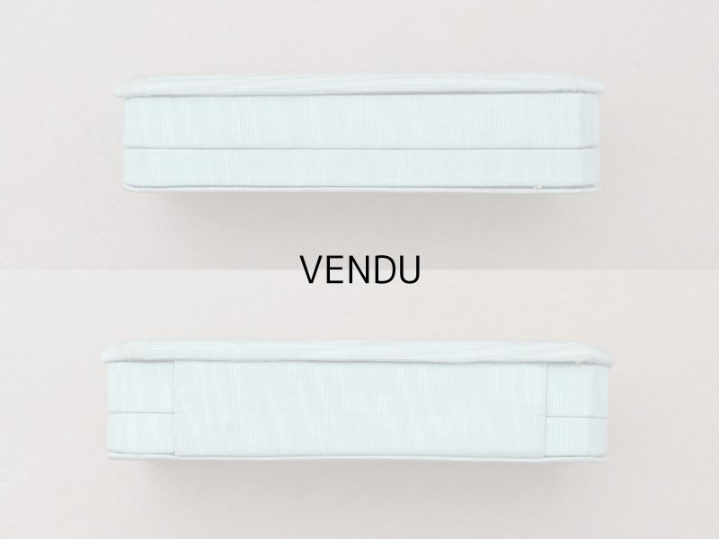 画像10: アンティーク  シルク製 ジュエリーボックス  グレイッシュブルー