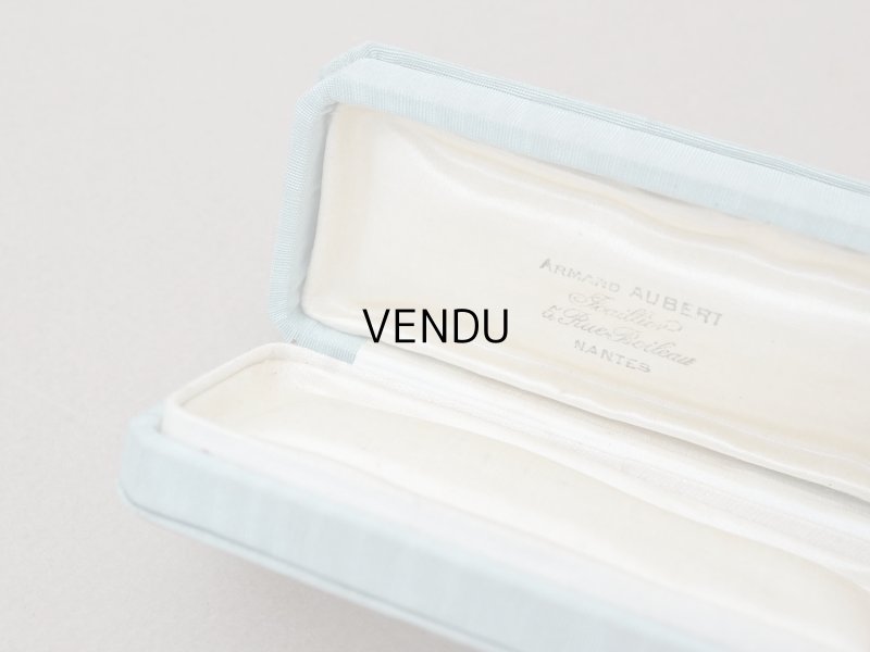 画像6: アンティーク  シルク製 ジュエリーボックス  グレイッシュブルー