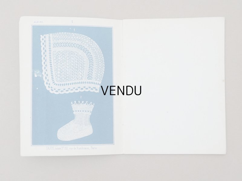 画像3: 1864〜1882年頃 アンティーク 編み物の図案帳 ALBUM POUR OUVRAGES AU TRICOT N 89 - MAISON SAJOU -