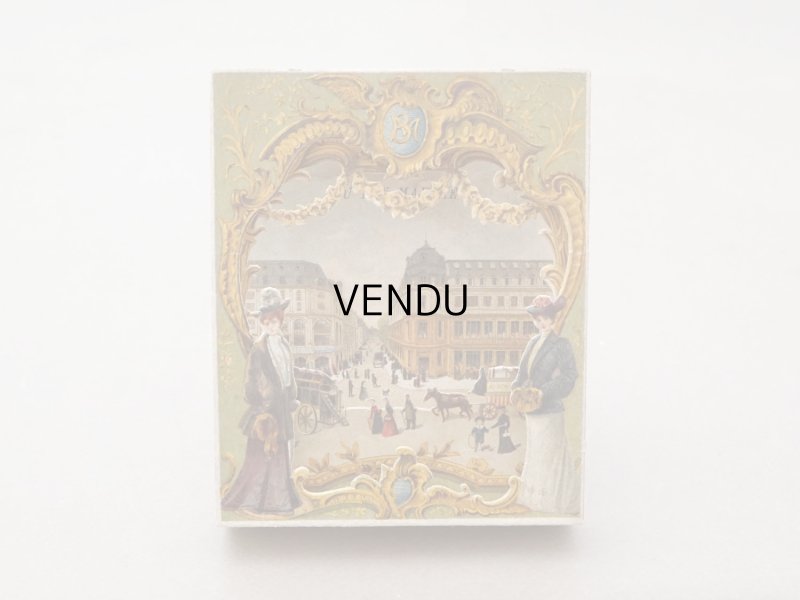 画像2: アンティーク ボンマルシェ 立体 クロモ ボンマルシェ百貨店 AU BON MARCHE VUE PRISE RUE DU BAC - AU BON MARCHE PARIS -