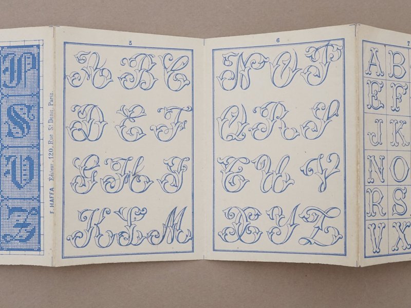 画像6: アンティーク アルファベットの図案帳 ALPHABETS VARIES N 26 - ANDRE-BERANGER -