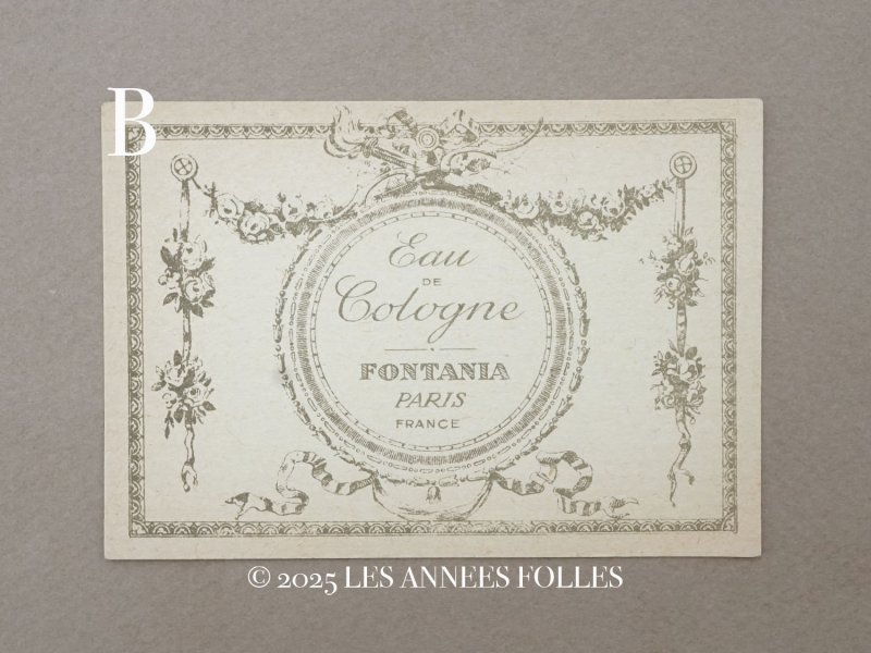 画像4: 1900年頃 アンティーク パフュームカード EAU DE COLOGNE  - FONTANIA PARIS -