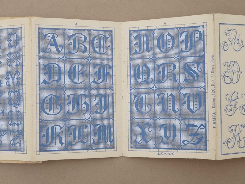 画像5: アンティーク アルファベットの図案帳 ALPHABETS VARIES N 26 - ANDRE-BERANGER -