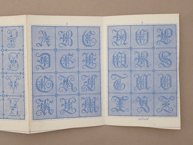 画像7: アンティーク アルファベットの図案帳 ALPHABETS VARIES N 256 - ANDRE-BERANGER - 