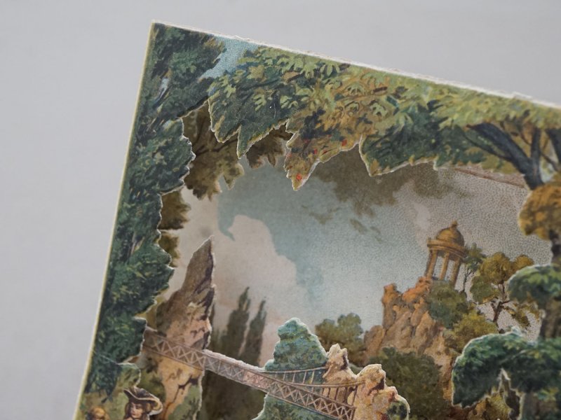 画像4: アンティーク ボンマルシェ 立体 クロモ ビュットショーモン公園 PARC DES BUTTES CHAUMONT - AU BON MARCHE PARIS -