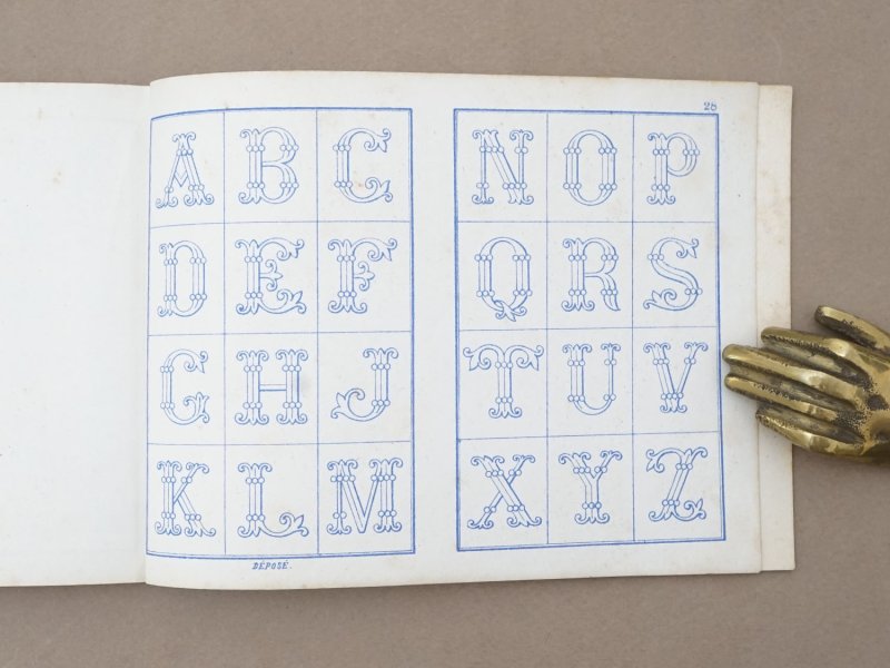 画像16: 19世紀末 アンティーク プランタン百貨店 刺繍図案帳 ALBUM DE MARQUES & BRODERIES - GRANDS MAGASINS DU PRINTEMPS PARIS -