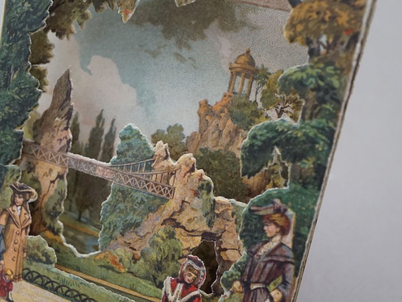 画像5: アンティーク ボンマルシェ 立体 クロモ ビュットショーモン公園 PARC DES BUTTES CHAUMONT - AU BON MARCHE PARIS -