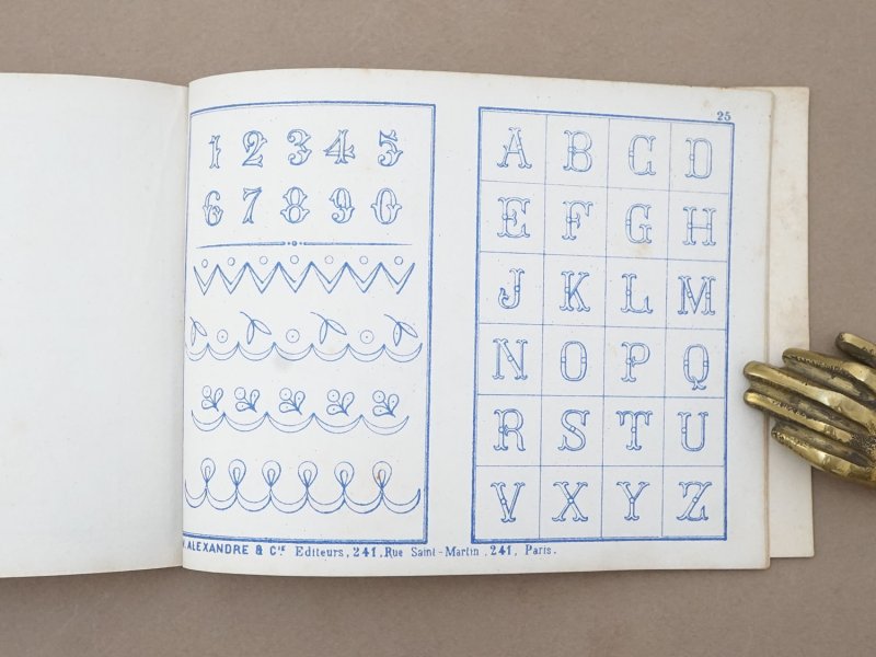 画像14: 19世紀末 アンティーク プランタン百貨店 刺繍図案帳 ALBUM DE MARQUES & BRODERIES - GRANDS MAGASINS DU PRINTEMPS PARIS -