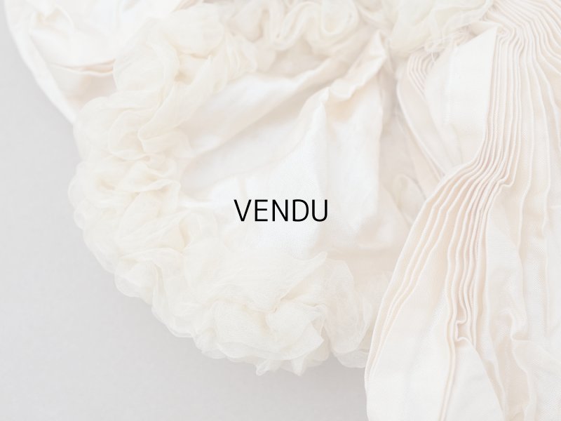 画像4: アンティーク シャンパンピンクのリボン シルクシフォン&シルクサテン 大きなモチーフ 