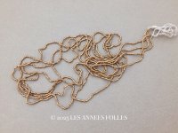 アンティーク 極小 メタルビーズ ゴールド 1cm=16粒 約140cm マイクロビーズ キャビアビーズ メタル製ビーズ