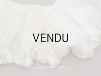 アンティーク シルクシフォンのプリーツ オフホワイト