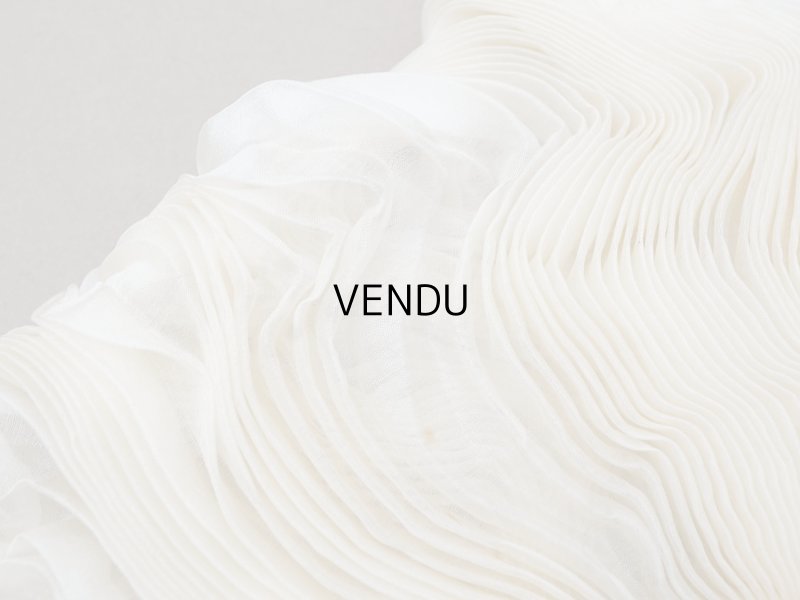 画像8: アンティーク シルクシフォンのプリーツ オフホワイト