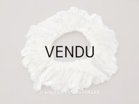 アンティーク シルクシフォンのプリーツ オフホワイト