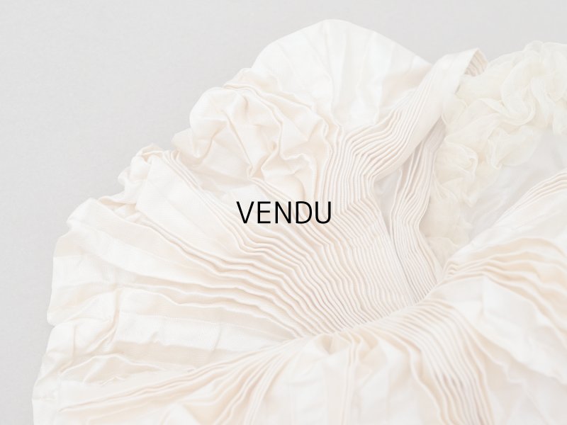 画像6: アンティーク シャンパンピンクのリボン シルクシフォン&シルクサテン 大きなモチーフ 