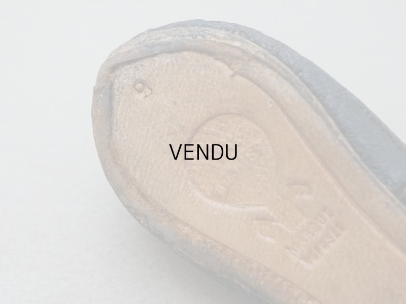 画像12: 19世紀末 アンティーク Louis Gustave Beaudelot JEMEAU ドールシューズ レザー 黒 (9) 約7.9×3.4cm 