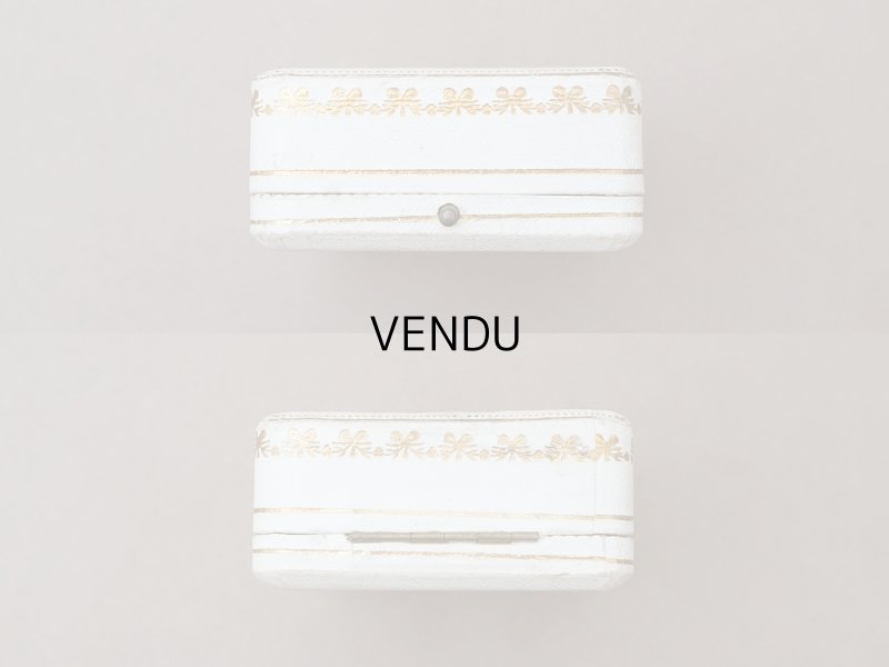 画像4: アンティーク リボン&花のガーランド ジュエリーボックス オフホワイト