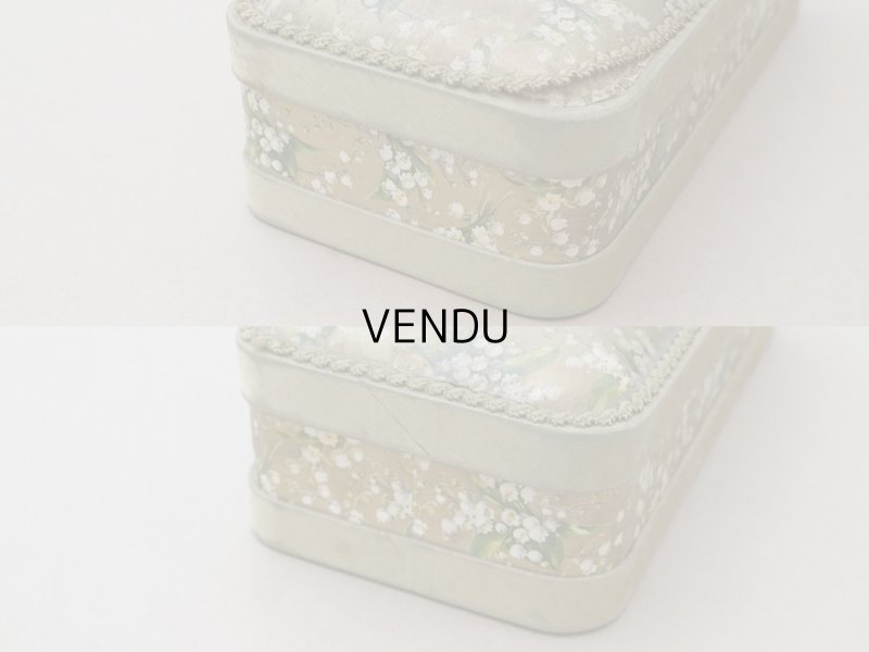 画像6: アンティーク 鈴蘭のお菓子箱 脚付き コンフィズリーの紙箱