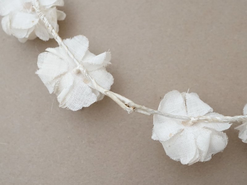 画像9: アンティーク 薔薇の布花のティアラ 花冠 初聖体