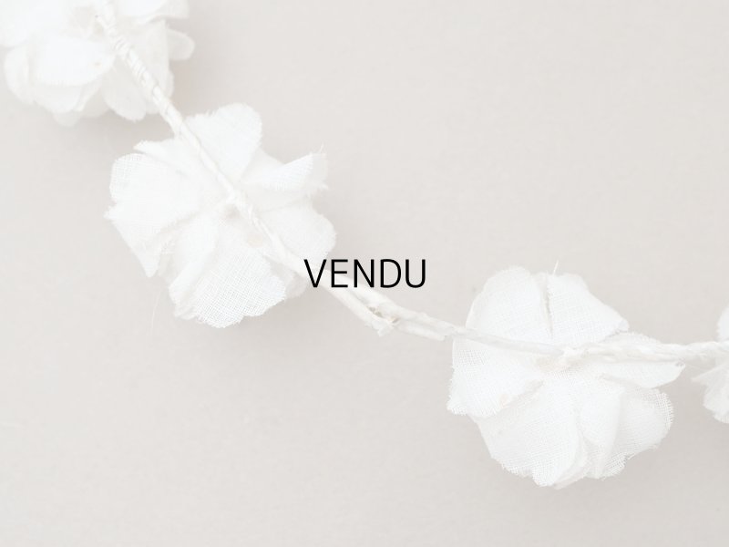 画像9: アンティーク 薔薇の布花のティアラ 花冠 初聖体