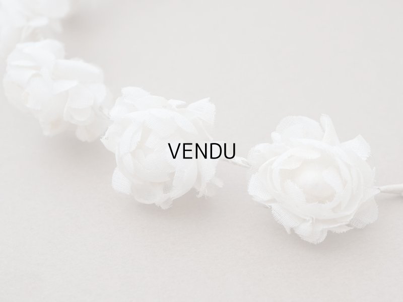 画像7: アンティーク 薔薇の布花のティアラ 花冠 初聖体