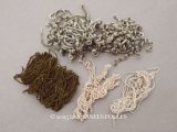 アンティーク 刺繍用 シルクベルベットの紐 4点セットシェニール糸 シュニーユ糸