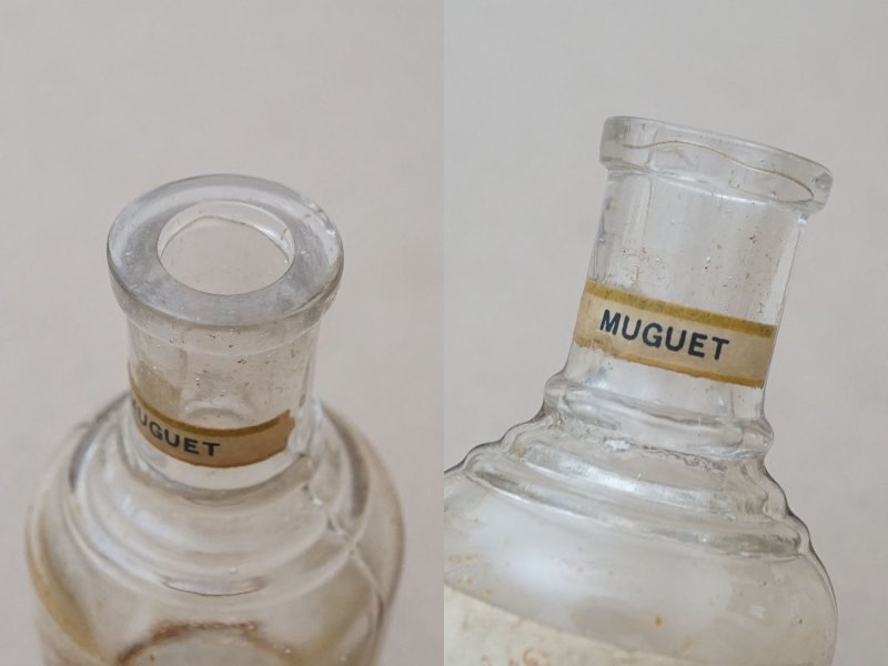 画像6: アンティーク パフュームボトル 鈴蘭 香水瓶 EXTRAIT POUR LE MOUCHOIR MUGUET - GRANDS MAGASINS DU LOUVRE PARIS -