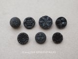 アンティーク 花 フレンチジェットのボタン