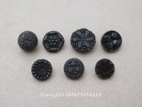 アンティーク 花 フレンチジェットのボタン