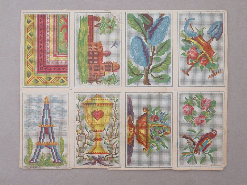 画像6: 19世紀末 アンティーク クロスステッチの図案帳 100ページ