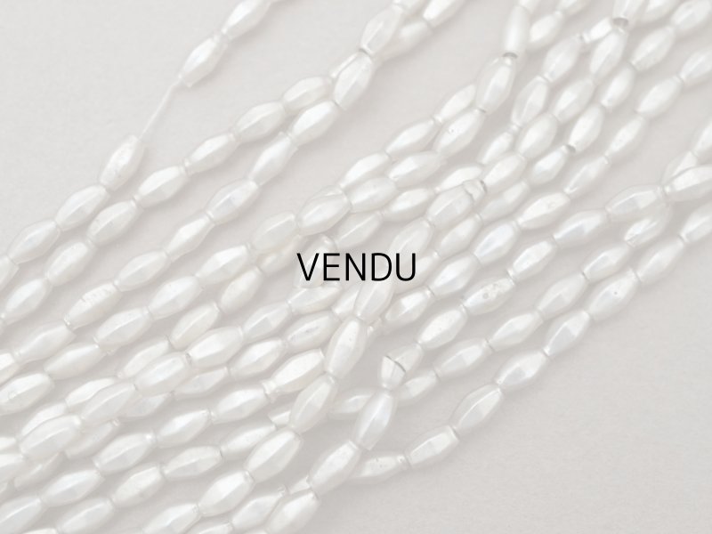 画像4: アンティーク スフレビーズ シルバー カット入り 3×5mm 約660ピースのセット 吹きガラス製 ビーズ 