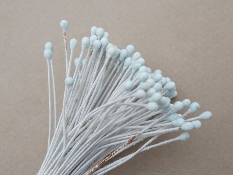 画像5: アンティーク ペップ 布花用 花芯 パウダーブルー 約130ピース