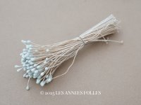 アンティーク ペップ 布花用 花芯 パウダーブルー 約130ピース