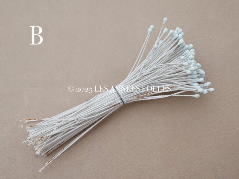 画像4: アンティーク ペップ 布花用 花芯 パウダーブルー 約130ピース