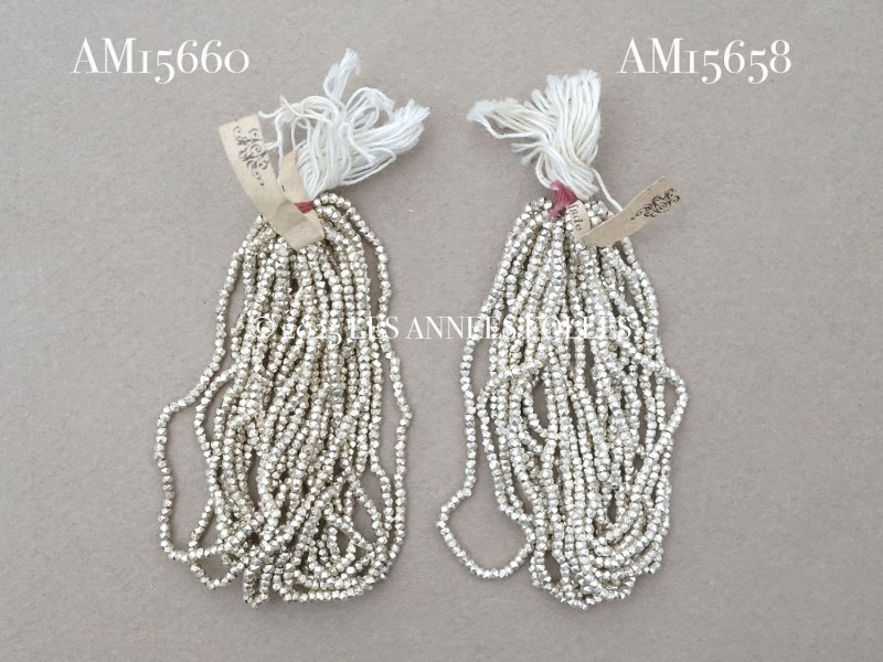 画像8: 【セール対象外】【クーポン対象外】アンティーク メタルビーズ 大粒 カット入り ホワイトシルバー メタル製 ビーズ P7