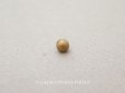 画像1: アンティーク 極小 4.5mm ボタン ストライプ ゴールド 1ピース (1)