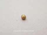 アンティーク 極小 4.5mm ボタン ストライプ ゴールド 1ピース