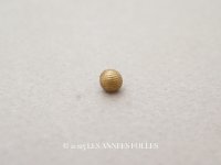 アンティーク 極小 4.5mm ボタン ストライプ ゴールド 1ピース