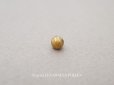 画像1: アンティーク 極小 4.5mm ボタン 格子＆ストライプ ゴールド 1ピース (1)