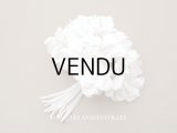 アンティーク 白菫の布花 パルマスミレ