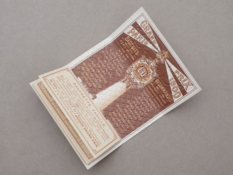 画像5: 1901年 アンティーク『LU』カレンダー ウエハース型 GAUFRETTE VANILLE - LEFEVRE-UTILE -