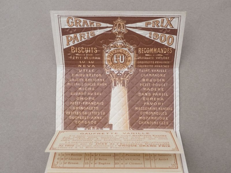 画像6: 1901年 アンティーク『LU』カレンダー ウエハース型 GAUFRETTE VANILLE - LEFEVRE-UTILE -