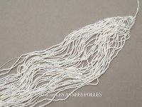 アンティーク シードビーズ エクリュ 生成り 1cm=11粒 83g キャビアビーズ マイクロビーズ