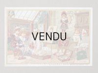 アンティーク クロモ 少女とドールの絵画の時間  JOUETS LA PEINTURE  -AU BON MARCHE-