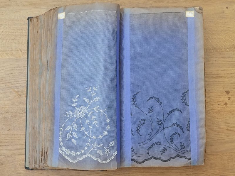 画像12: 1920年頃 アンティーク レースのサンプラー 210ページ