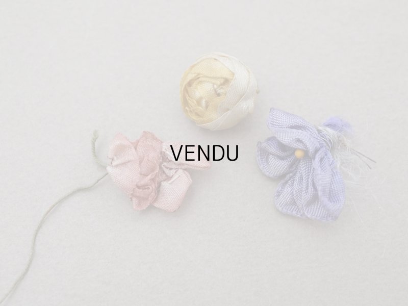 画像5: ＊蚤の市セット＊ロココモチーフ&トリムと菫の布花のセット