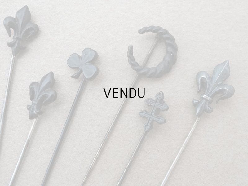 画像4: ＊蚤の市セット＊アンティーク エパングル 7ピースのセット